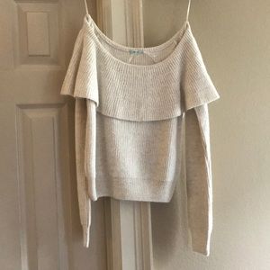 Off the shoulder sweater